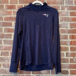 New England Patriots Quarter Zip Long Sleeve M